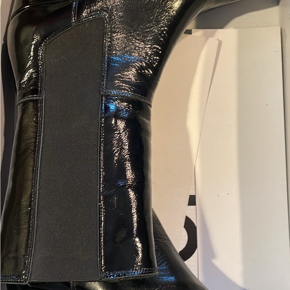 Black Bueno Heeled Boots with Chunky Heel and Pointed Toe - Picture 3 of 3